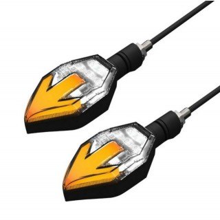 Диодни LED мигачи с бягащ мигач и дневни светлини за мотор, скутер